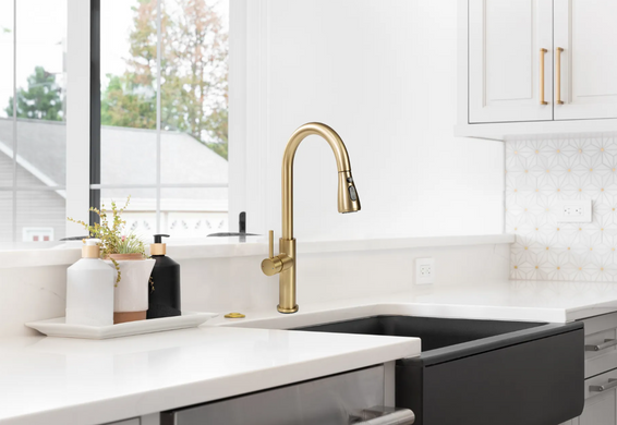 Змішувач для кухні REA NEST BRUSHED GOLD матове золото