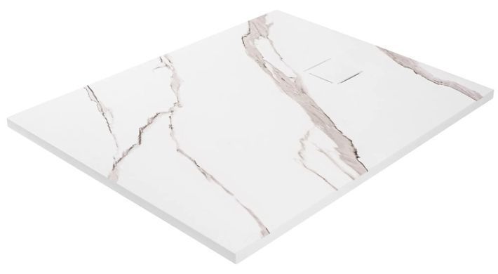 Душовий піддон REA MAGNUM 80x100 CARRARA WHITE