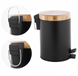 Корзина для мусора YOKA BIN BLACK BAMBOO 3л. для ванной комнаты