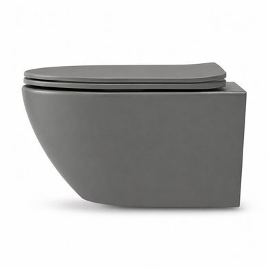 Подвесной унитаз VBI VULCANO GREY MATT