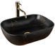 Умывальник (раковина) REA BELINDA BLACK MARBLE MATТ накладной