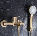 Смеситель для ванны и душа REA ONTARIO BRUSHED GOLD с изливом