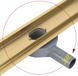 Трап для душа REA NEOX 80 PRO BRUSHED GOLD 2в1 матовое золото