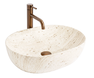 Умивальник (раковина) REA 48 TRAVERTINE CLASSIC накладний