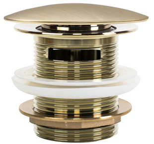 Донный клапан для ванны REA CLICK-CLACK BRUSHED GOLD * REA-W2005
