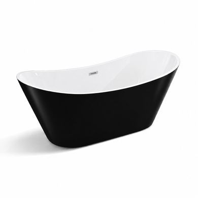 Ванна VBI MARMOLADA BLACK 170 x 75 отдельностоящая