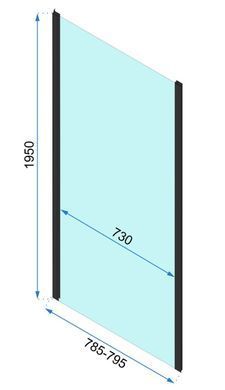 Душевая кабина REA RAPID SWING 80x80 BLACK