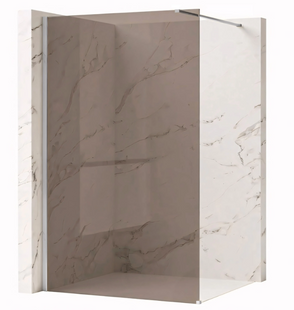 Душевая стенка REA FLEXI 130 BROWN CHROME