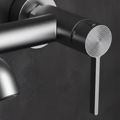 Змішувач для ванни REA FOSTER NICKEL BRUSHED з виливом