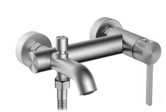 Змішувач для ванни REA FOSTER NICKEL BRUSHED з виливом