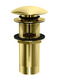 Донний клапан для раковини KOHLMAN KLIK-KLAK GOLD з переливом 1 624 грн