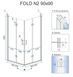 Душевая кабина REA FOLD N2 90х90 CHROME