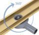Трап для душу REA NEOX 100 PRO BRUSHED GOLD 2в1 матове золото