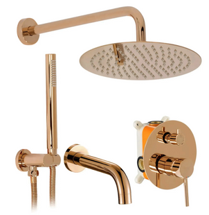 Душевая система REA LUNGO COPPER с изливом + BOX скрытого монтажа