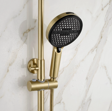 Душевой гарнитур REA VISION BRUSHED GOLD с изливом