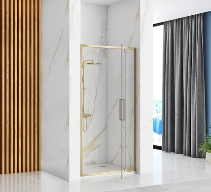 Душевая дверь REA RAPID SWING 100 BRUSHED GOLD