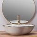 Умывальник (раковина) REA PEARL WHITE GOLD EDGE накладной