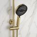 Душевой гарнитур REA VISION BRUSHED GOLD с изливом
