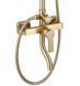 Душевой гарнитур REA ARGUS BRUSHED GOLD золотой матовый с изливом