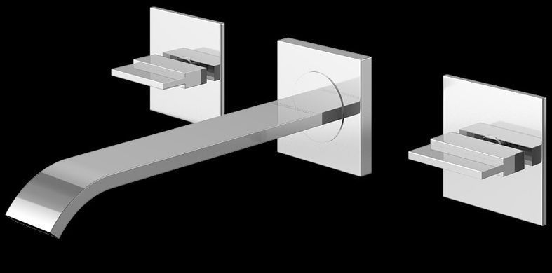 Смеситель для раковины (умывальника) KOHLMAN AXIS CHROME + BOX скрытого монтажа