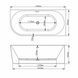 Ванна VBI NORDEND RIGHT 170 x 80 угловая