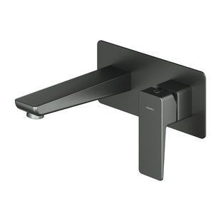Змішувач для раковини (умивальника) OMNIRES PARMA GRAPHITE + BOX прихованого монтажу