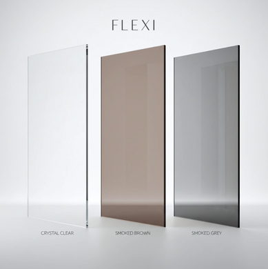 Душевая стенка REA FLEXI 120 TRANSPARENT BRUSHED COPPER