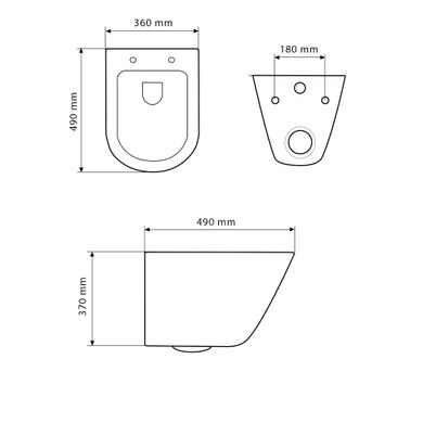 Подвесной унитаз VBI LEVANZO WHITE