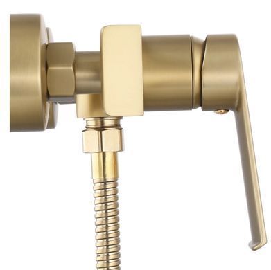 Змішувач для ванни та душу REA HASS BRUSHED GOLD настінний без виливу