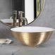 Умивальник (раковина) REA STELLA BRUSHED GOLD WHITE накладний