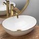 Умивальник (раковина) REA SOFIA WHITE GOLD EDGE накладний
