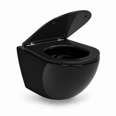 Підвісний унітаз VBI VULCANO BLACK GLOSSY