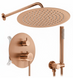 Душова система REA FOSS CLIF BRUSHED COPPER + BOX прихованого монтажу