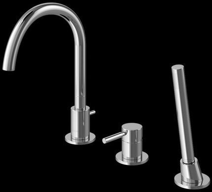 Смеситель для ванны KOHLMAN ROXIN CHROME на борт ванны *