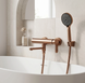 Змішувач для ванни REA ARCOS BRUSHED COPPER з виливом