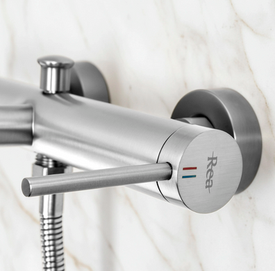 Смеситель для ванны REA FOSS NICKEL BRUSHED с изливом