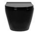 Підвісний унітаз REA CARLO MINI RIMLESS FLAT BLACK чорний