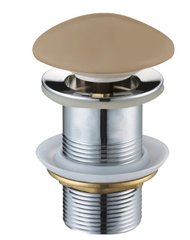 Донний клапан для раковини MEXEN KLIK-KLAK CAPPUCCINO MATT без переливу з керамічною кришкою MEX-79910-64