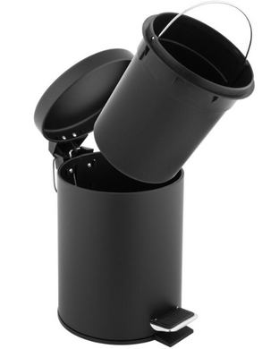 Корзина для мусора YOKA LABI BLACK 3л. для ванной комнаты