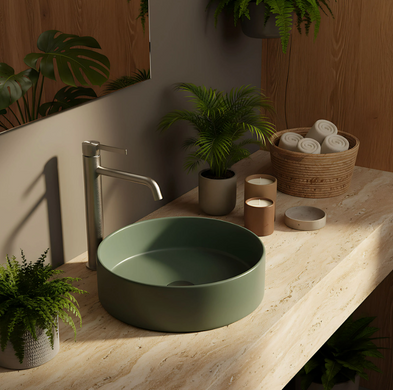 Змішувач для раковини REA FOSTER NICKEL BRUSHED високий