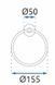 Полотенцедержатель кольцо REA 332915 MIST 05 NICKEL BRUSHED