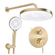 Душевая система REA GRACE BRUSHED GOLD + BOX скрытого монтажа