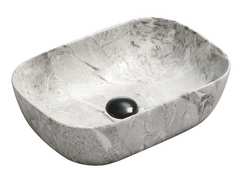 Умивальник (раковина) MEXEN RITA накладний сірий камінь