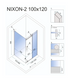 Душевая кабина REA NIXON 100х120 L CHROME