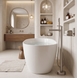 Смеситель для ванны REA GRACE NICKEL BRUSHED напольный