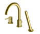 Смеситель для ванны KOHLMAN AXEL BRUSHED GOLD на борт ванны