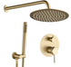 Душевая система REA LUNGO GRIP BRUSHED GOLD + BOX скрытого монтажа