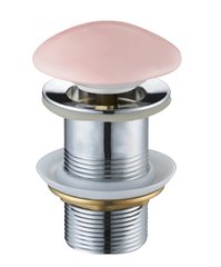 Донний клапан для раковини MEXEN KLIK-KLAK PINK MATT без переливу з керамічною кришкою MEX-79910-44