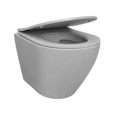Подвесной унитаз VBI VULCANO LIGHT GREY MATT