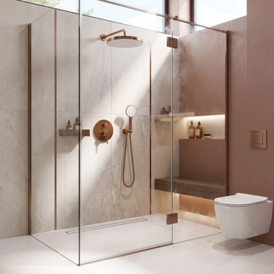 Душевая система REA GRACE BRUSHED COPPER + BOX скрытого монтажа